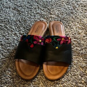 The Root Collective Shelly Floral Sandals